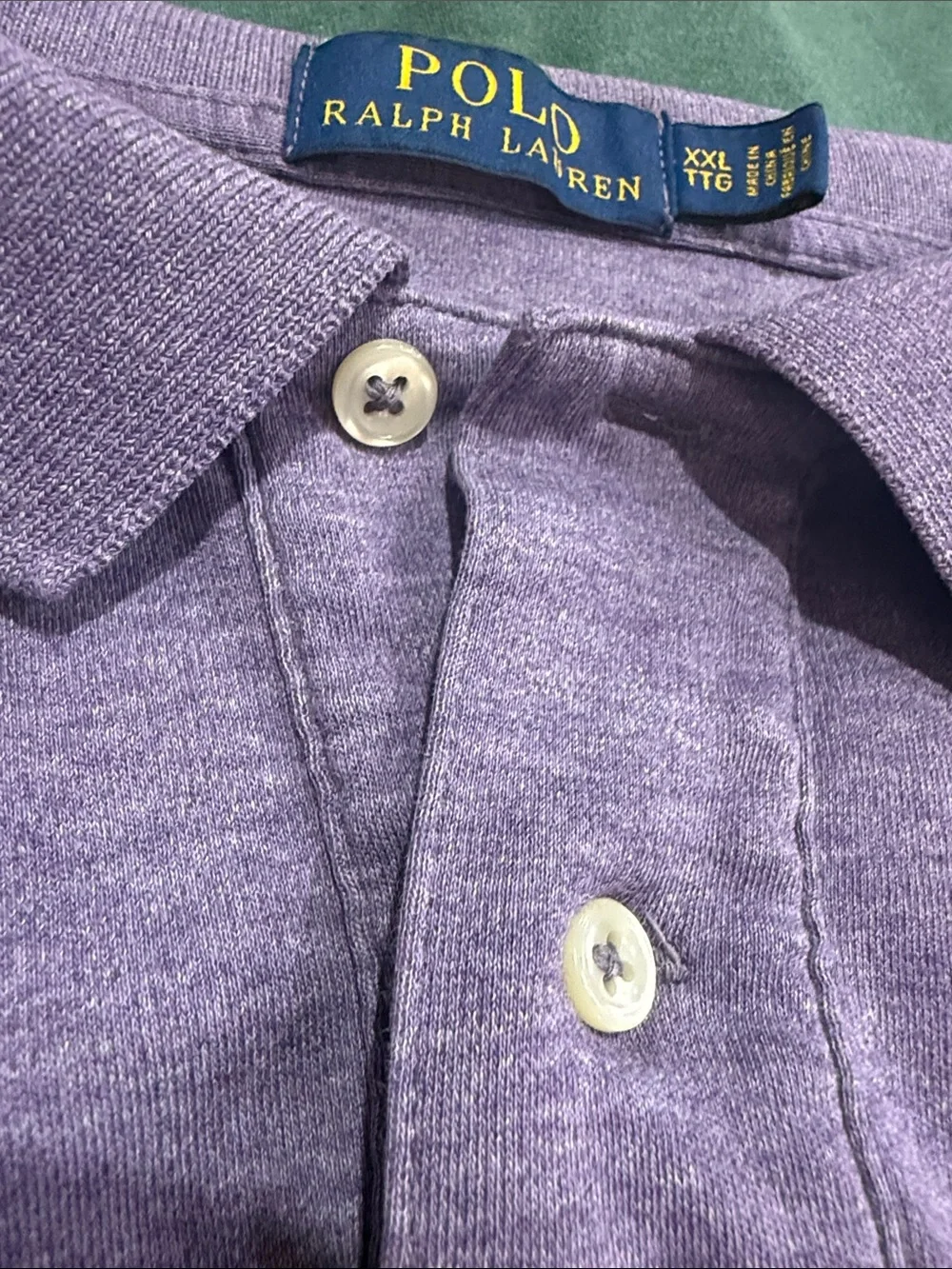 Polo by Ralph Lauren Purple Polo with Green Logo